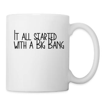 Big Bang Nerd Geek Funny Cool Sayings Series - Mug - white - Right