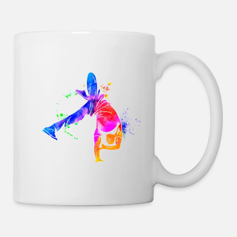 Break Dancer Hip Hop - Tasse - Weiß