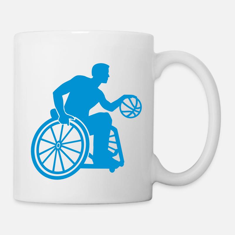 Rollstuhlbasketball - Tasse - Weiß