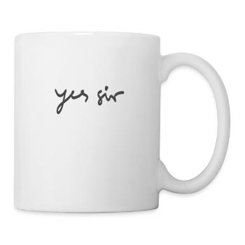 Yes sir - Tasse - Weiß - Rechts