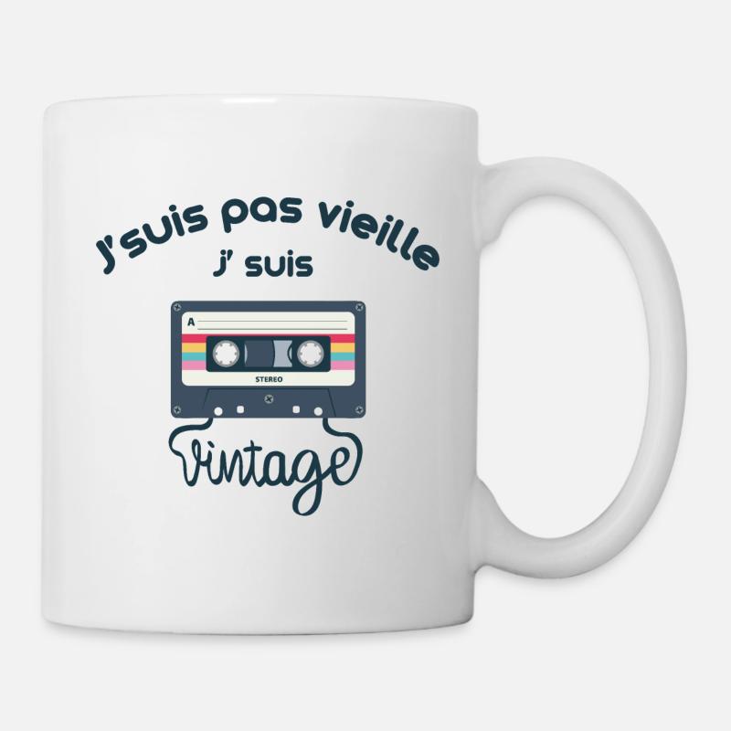 Ich bin nicht alt ich bin vintage - Tasse - Weiß