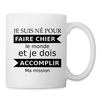 Faire chier - Mug - white - Right