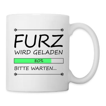 Furz wird geladen - Tasse - Weiß - Rechts