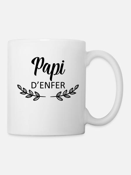 Papi d'enfer - Mug blanc - blanc