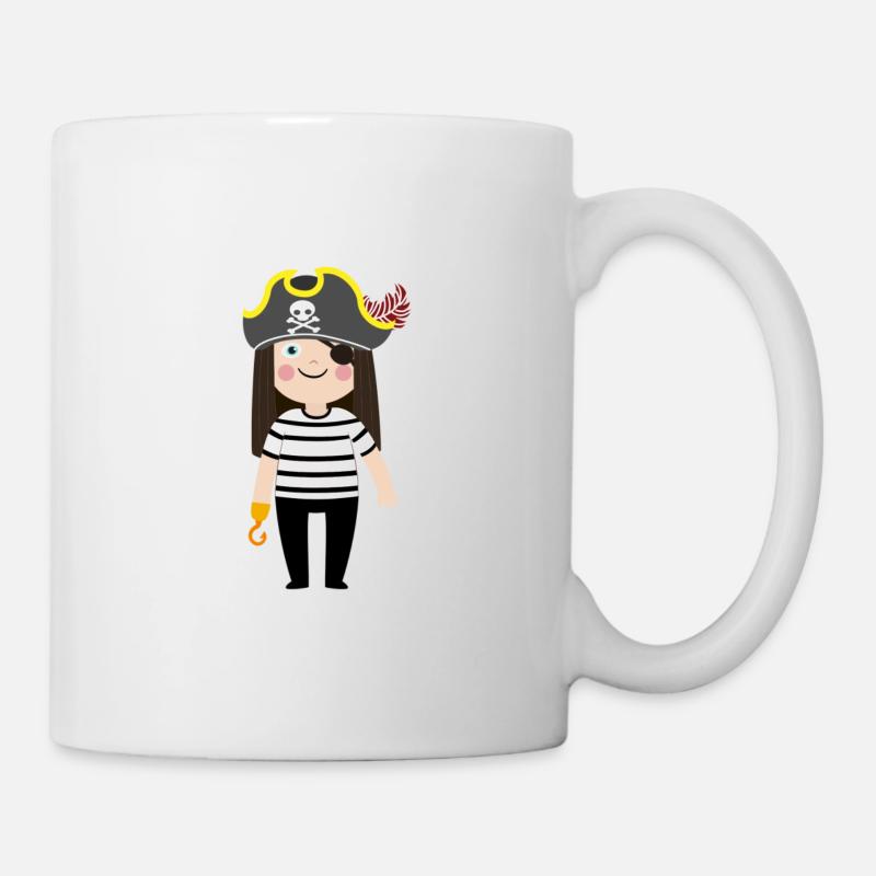 Pirate with pirate hat - Mug - white