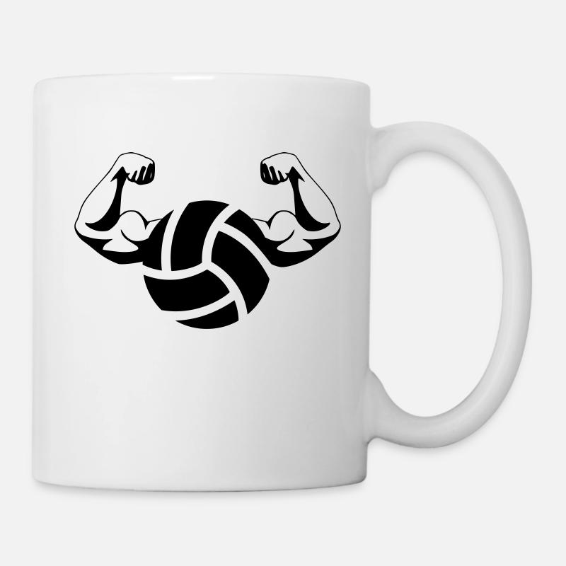 Muskelball M - Tasse - Weiß
