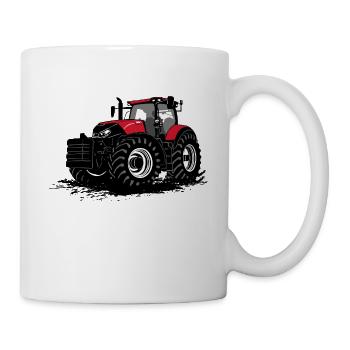 Traktor - Trecker - Schlepper - Landwirt - Tasse - Weiß - Rechts