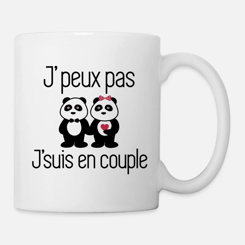 J'peux pas j'suis une couple - Mug blanc - blanc
