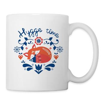Hygge time renard - Mug blanc - blanc - Droite