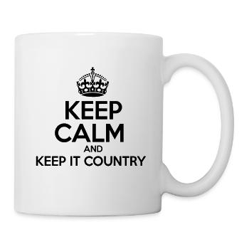 Gardez le calme et gardez le pays - Mug blanc - blanc - Droite