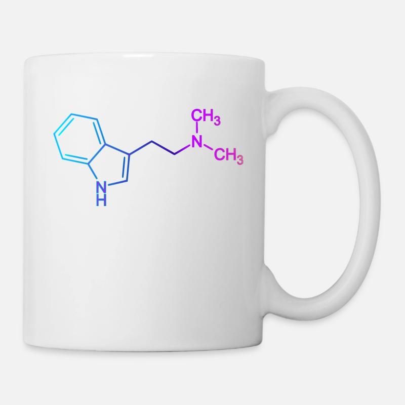 Ayahuasca DMT molecule N,N-dimethyltryptamine - Mug - white