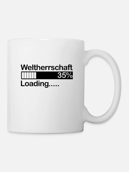 Weltherrschaft - Tasse - Weiß