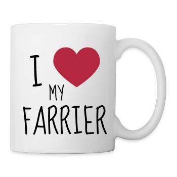Farrier Hufschmied Maréchal Ferrant Blacksmith - Mug - white - Right