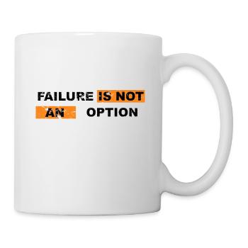 Failure is not an option mindset motivation - Mug - white - Right
