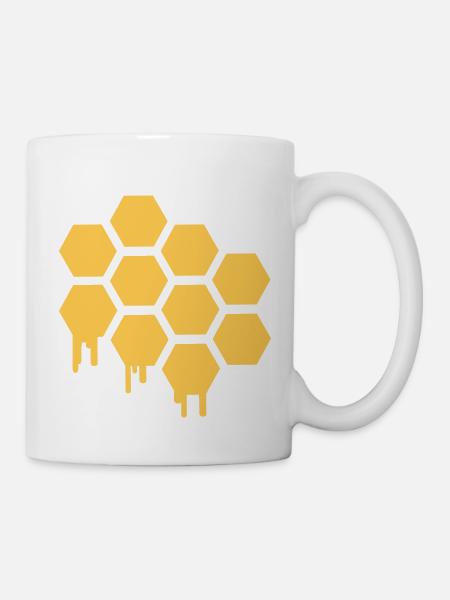 Wabe - Tasse - Weiß