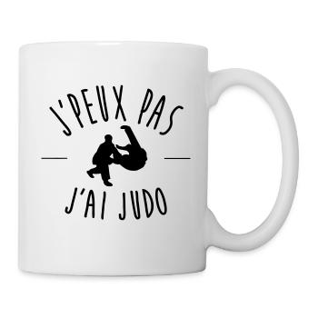 j'peux pas j'ai judo - Mug blanc - blanc - Droite