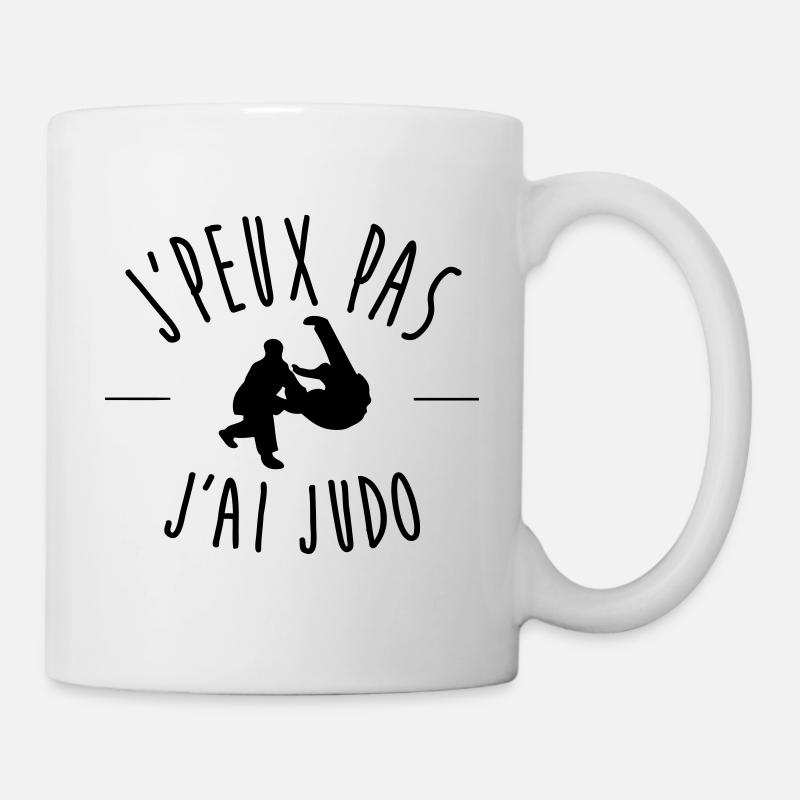 j'peux pas j'ai judo - Mug blanc - blanc