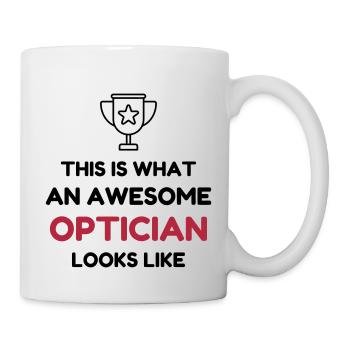 Optician Optiker Opticien Glasses Eyes Lunettes - Mug - white - Right