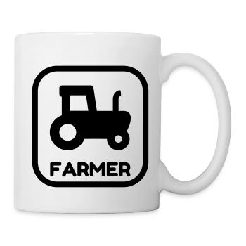 Landwirt / Bauer / Landwirtschaft / Traktor - Tasse - Weiß - Rechts