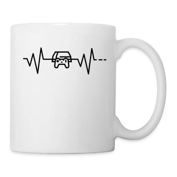 Console de jeu Heartbeat PS 4 - Mug blanc - blanc - Droite