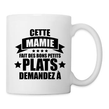 cette mamie fait de bons petits plats demandez à - Mug blanc - blanc - Droite