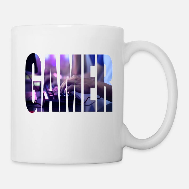 gamer - Mug blanc - blanc