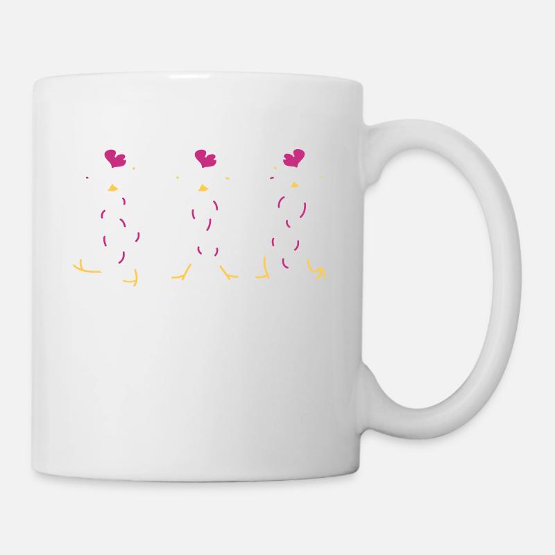 Verrückte Hühner - Tasse - Weiß