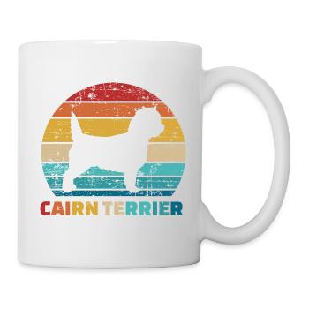 Cairn Terrier - Tasse - Weiß - Rechts