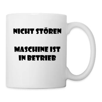 Lustiger Spruch fürs Gym oder Arbeit Job - Tasse - Weiß - Rechts