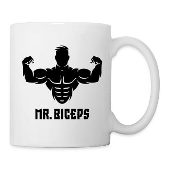 Mr. Biceps (Culturisme / Drôle / Muscles) - Mug blanc - blanc - Droite