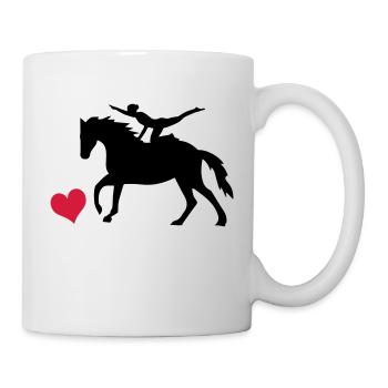 Voltigieren - Tasse - Weiß - Rechts