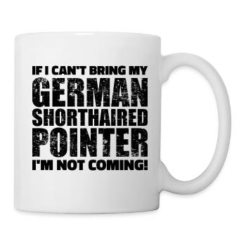 Pointeur allemand à poil court - Mug blanc - blanc - Droite