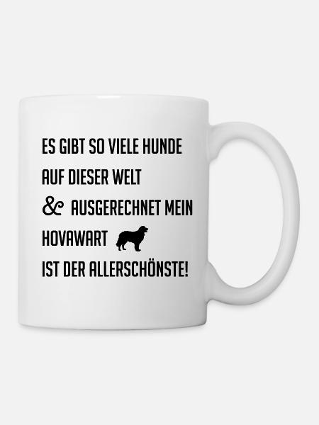 Schönster Hund Hovawart Hundespruch Hund Hundebesi - Tasse - Weiß