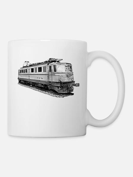 Lokomotive_Schweiz - Mug blanc - blanc