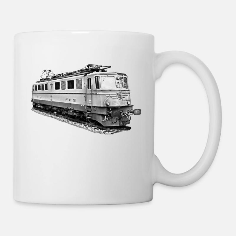 Lokomotive_Schweiz - Tasse - Weiß
