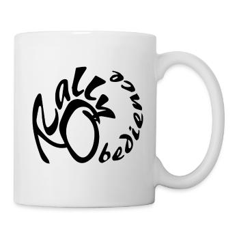 Rally obedience design for dog sport with dog - Mug - white - Right