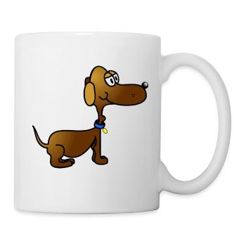 teckel - Mug blanc - blanc - Droite
