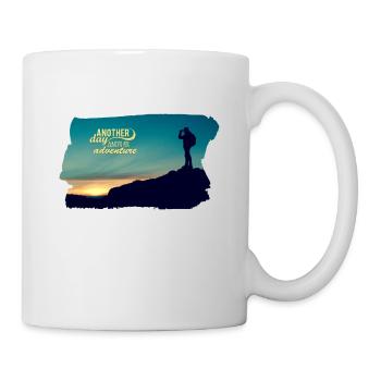Neue Abenteuer - Bergsteigen - Tasse - Weiß - Rechts