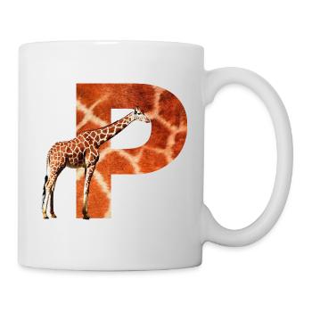 girafe p - Mug blanc - blanc - Droite