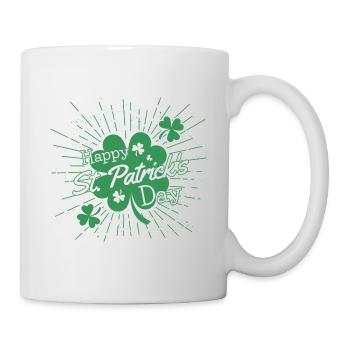 Happy St Patrick s Day Grafik - Tasse - Weiß - Rechts