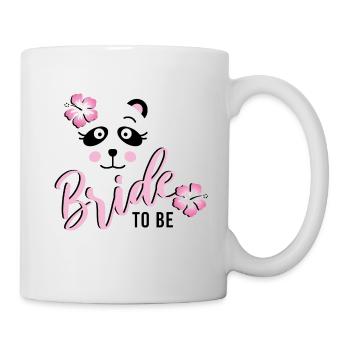 Bride Panda JGA Hochzeit Braut Team Gruppenshirt 1 - Tasse - Weiß - Rechts
