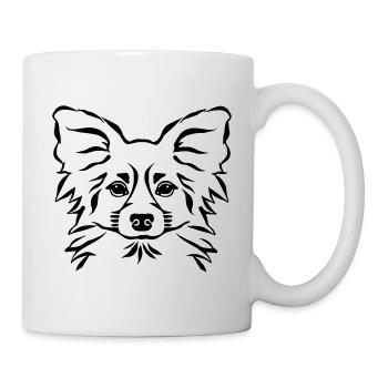 Papillon - Tasse - Weiß - Rechts