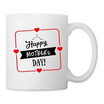 Fête des mères, coeur de la fête des mères, t-shirt pour la fête des mères - Mug blanc - blanc - Droite