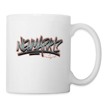 Neumarkt style graffiti gift style street art - Mug - white - Right