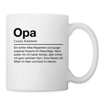 Opa - Tasse - Weiß - Rechts