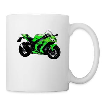 Motorcycle Ninja ZX10RR bike machine super athlete - Mug - white - Right