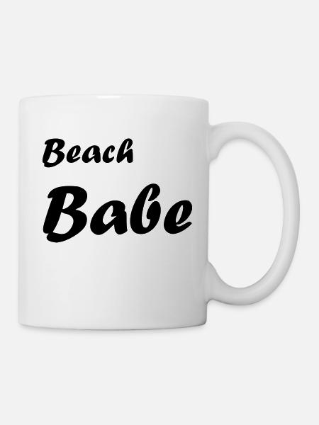 Strand Sommer Frauen - Tasse - Weiß