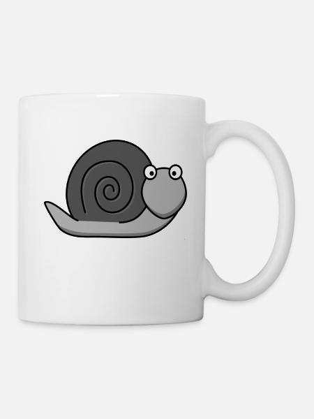 Clam Cartoon Style - Mug - white