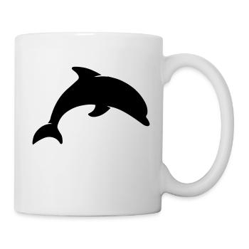 Delphin - Tasse - Weiß - Rechts