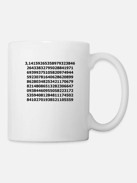 Pi - Mug blanc - blanc